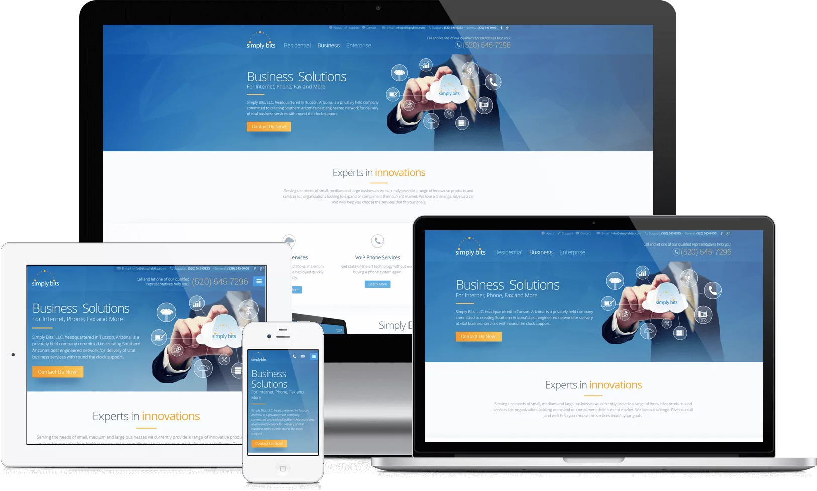 Responsive business website